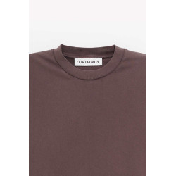 OUR LEGACY WORN BROWN BOX T SHIRT